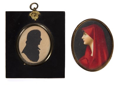 Lot 212 - An early 20th century portrait miniature of a...