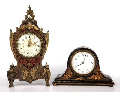 Lot 225 - A late 19th century French Boulle timepiece...