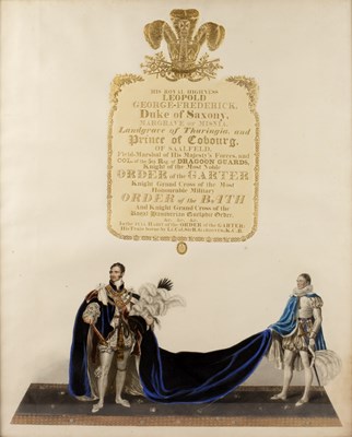 Lot 192 - Five George IV ceremonials coronation prints...