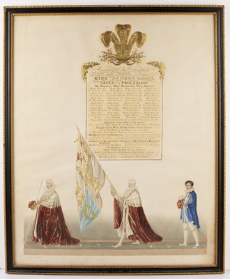 Lot 192 - Five George IV ceremonials coronation prints...