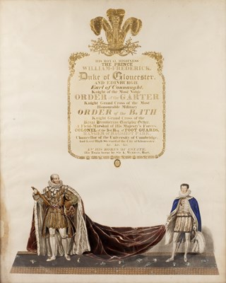 Lot 192 - Five George IV ceremonials coronation prints...