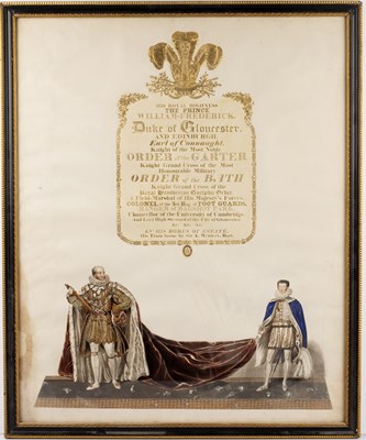 Lot 192 - Five George IV ceremonials coronation prints...