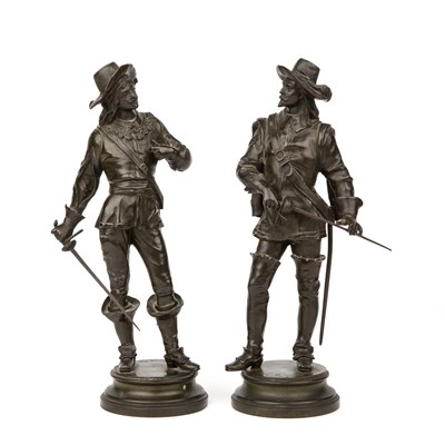 Lot 193 - Charles Anfrie (1833-1905) French Musketeers...