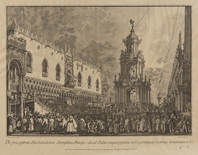 Lot 314 - Antonini after Francesco Panini 'Veduta...