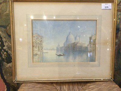 Lot 315 - J.W. Oddie. 'Santa Maria della Salute',...