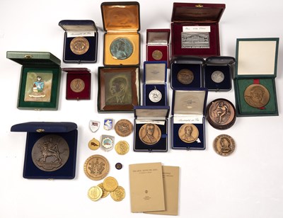 Lot 323 - A group of c24 Italian metal presentation...