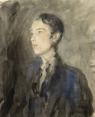 Lot 390 - Ambrose Mcevoy (1878-1927) Portrait of a young...