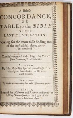 Lot 338 - A 17th century Bible printed by the Company of...