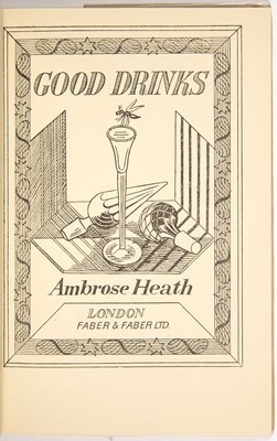 Lot 344 - Heath (Ambrose). 'Good Drinks'. 1st Ed. Faber,...