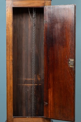 Lot 553 - An 18th century thirty-hour country-made oak longcase clock