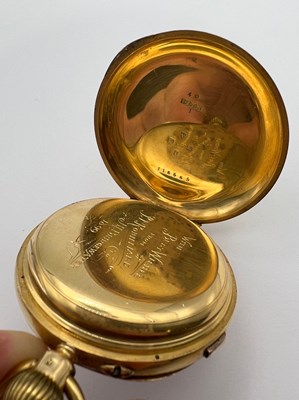 Lot 226 - A late Victorian 18ct gold open face pocket...
