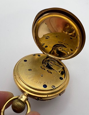 Lot 226 - A late Victorian 18ct gold open face pocket...