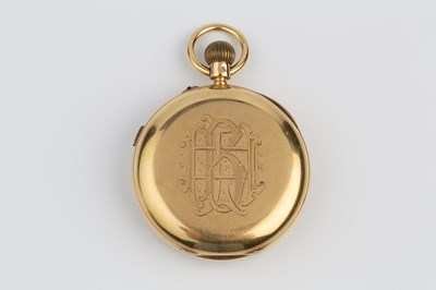 Lot 226 - A late Victorian 18ct gold open face pocket...