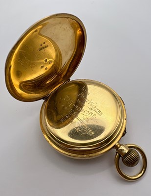 Lot 226 - A late Victorian 18ct gold open face pocket...