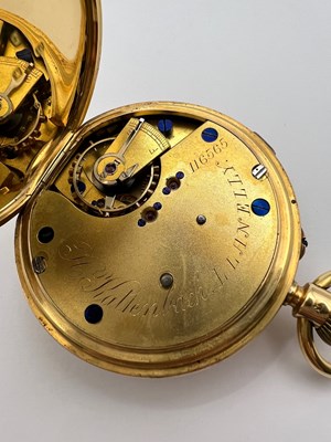 Lot 226 - A late Victorian 18ct gold open face pocket...