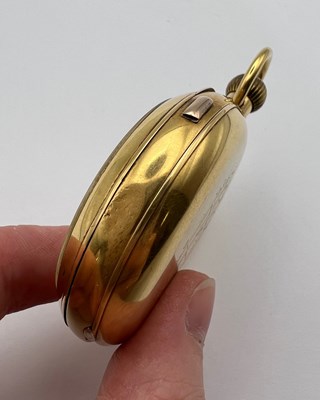 Lot 226 - A late Victorian 18ct gold open face pocket...