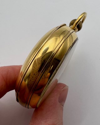 Lot 226 - A late Victorian 18ct gold open face pocket...