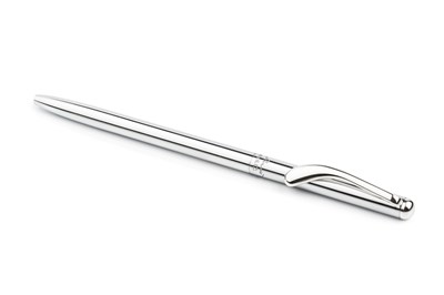 Lot 536 - A silver ballpoint pen by Tiffany & Co,...