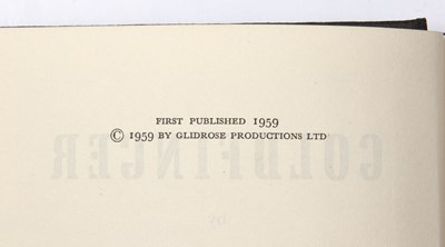 Lot 418 - Fleming (Ian). 'Goldfinger'. 1st Ed. 1959. 8vo....