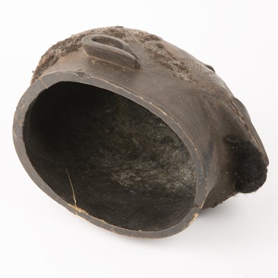 Lot 181 - Makonde Tanzania helmet mask 18.5cm wide 30cm...
