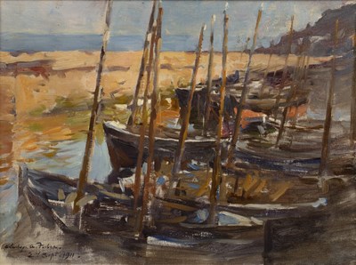Lot 318 - Stanhope Alexander Forbes (1857-1947) Boats...