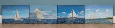 Lot 629 - Mark Cotterell (Contemporary), four various paintings of sailing boats