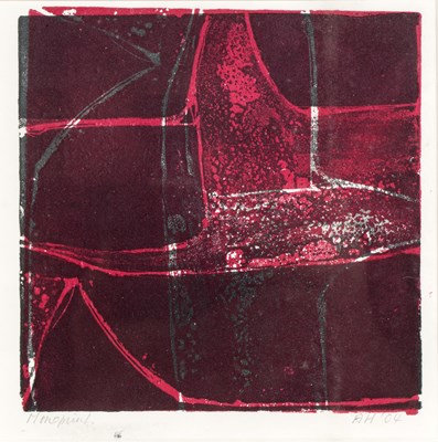 Lot 167 - Annette H**** (Contemporary) 'Red abstract',...