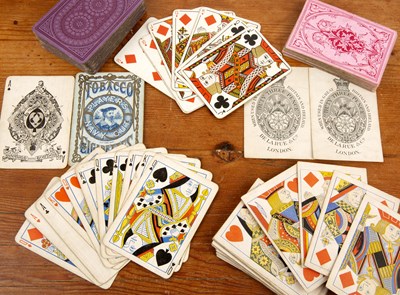 Lot 342 - De La Rue and Co playing cards (63) and two...