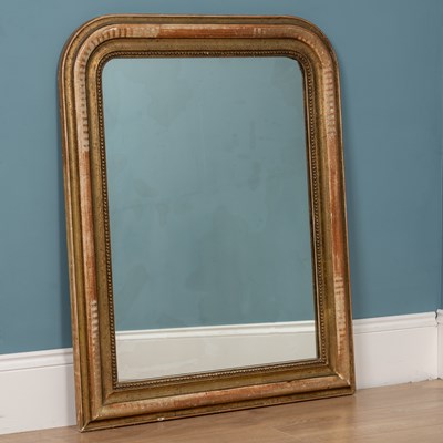 Lot 644 - A Victorian gilt framed wall mirror