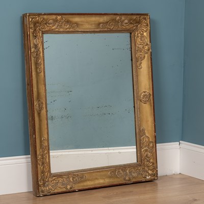 Lot 646 - An antique, possibly Regency, rectangular wall mirror