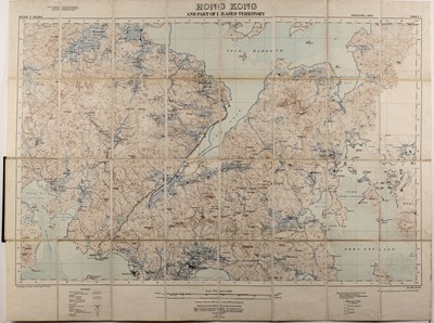 Lot 432 - Two sectionalised maps of Hong Kong published...