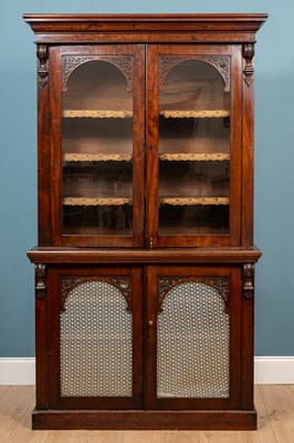 Lot 668 - A Victorian mahogany bookcase