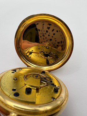 Lot 228 - A late Victorian 18ct gold half hunter pocket...