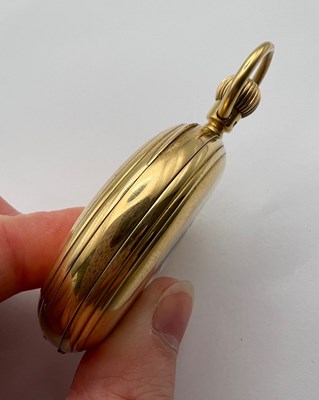 Lot 228 - A late Victorian 18ct gold half hunter pocket...