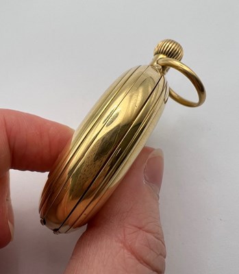 Lot 228 - A late Victorian 18ct gold half hunter pocket...