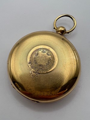 Lot 242 - A Victorian 18ct gold open face pocket watch,...