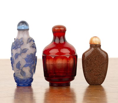 Lot 273 - Three snuff bottles Chinese, 1750-1900...