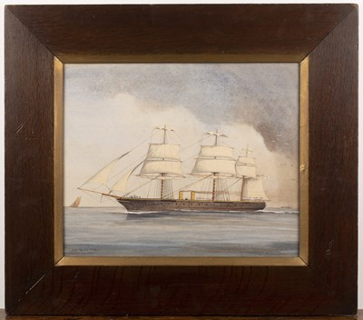 Lot 134 - William Davison (1808-1870) 'HMS Black Prince',...