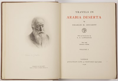 Lot 432 - Doughty (Charles). 'Travels in Arabia Deserta',...