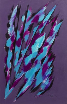 Lot 273 - William Gear (1915-1997) Vertical Blue/Violet,...