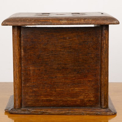 Lot 18 - Foot warmer or stove oak, 19th Century, with...