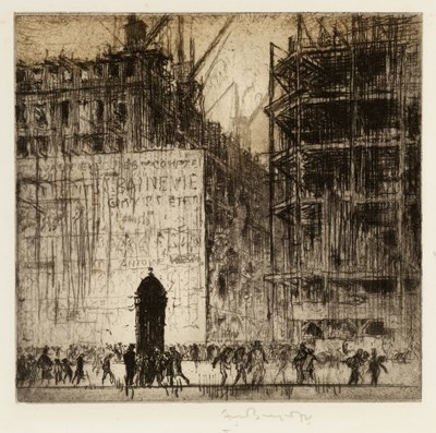 Lot 282 - Frank Brangwyn (1867-1956) Building the New...