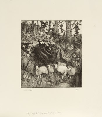 Lot 488 - Diana Maxwell Armfield (b.1920) Sheep Against...