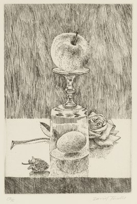 Lot 487 - David Tindle (b.1932) Apple and Rose 17/75,...