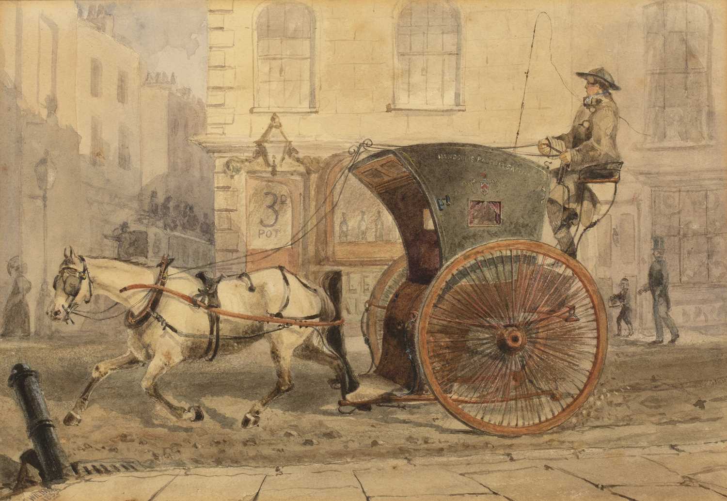 Lot 254 - Charles Wilday (fl. 1853-1867) The Hansom Cab,...