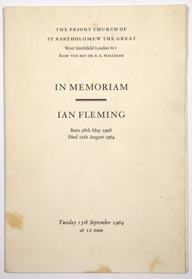 Lot 418A - Fleming, Ian (1908-1964). A copy of the...