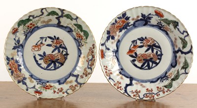 Lot 96 - Two Arita dishes Japanese, circa 1800 painted...