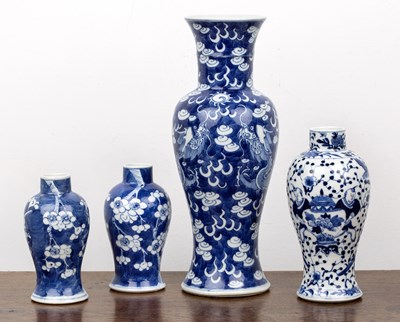 Lot 45 - Group of four vases Chinese, 19th Century...