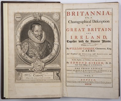 Lot 475 - Camden (William). 'Camden's Britannia'. Edmund...