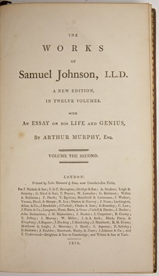 Lot 457 - Murphy (Arthur). The Works of Samuel Johnson....